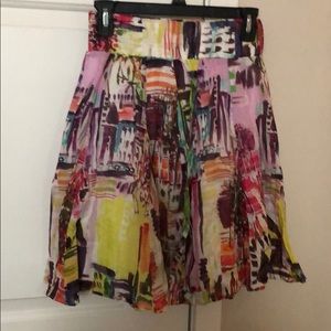 Zara printed skirt knee length